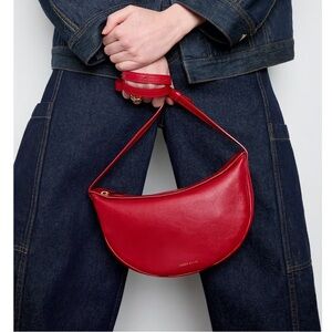 NWT Mansur Gavriel Moon Sling Bag in ‘Flamma’